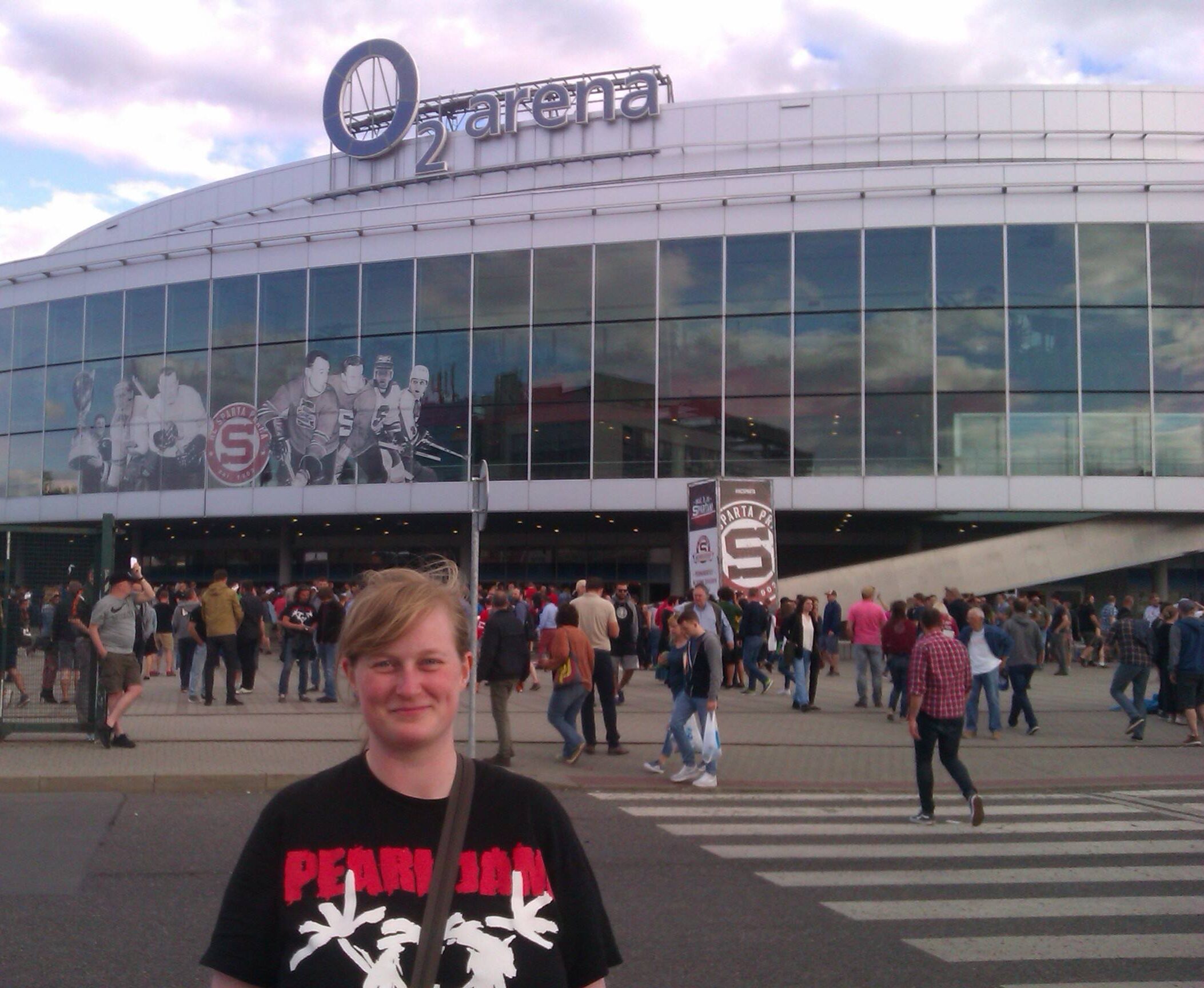 Sofie Thybo Pedersen in Prague before the Pearl Jam show, 2018