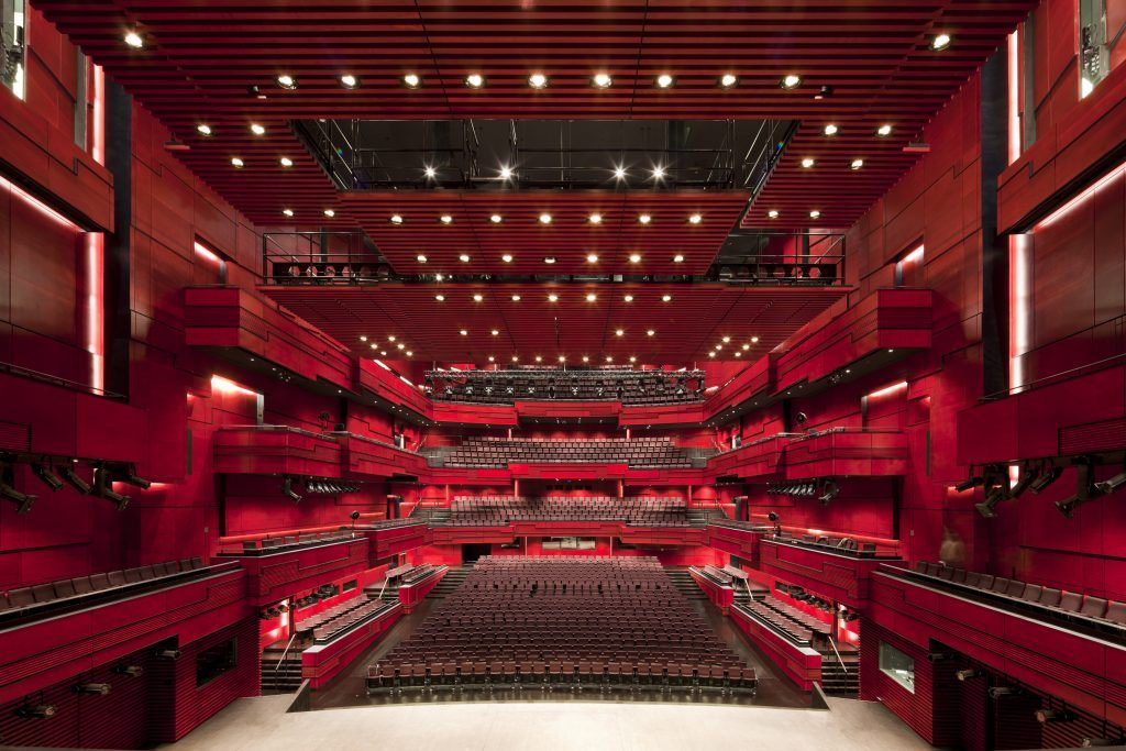 View from the stage in the Eldborg auditoriumm in Harpa