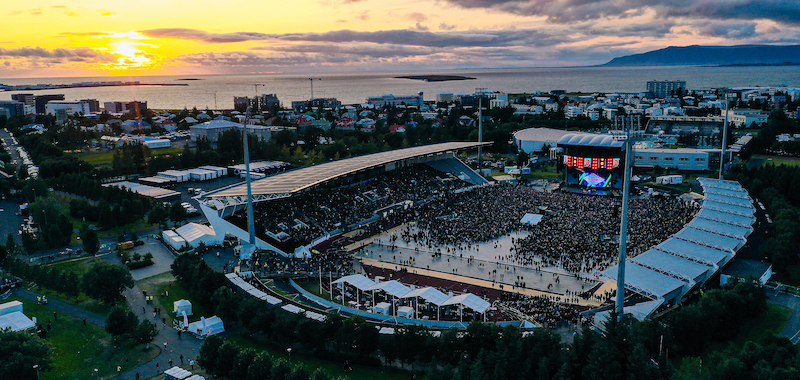 Almost 50,000 people attended the Ed Sheeran shows at the Laugardalsvöllur stadium on 10 and 11 August, 2019.